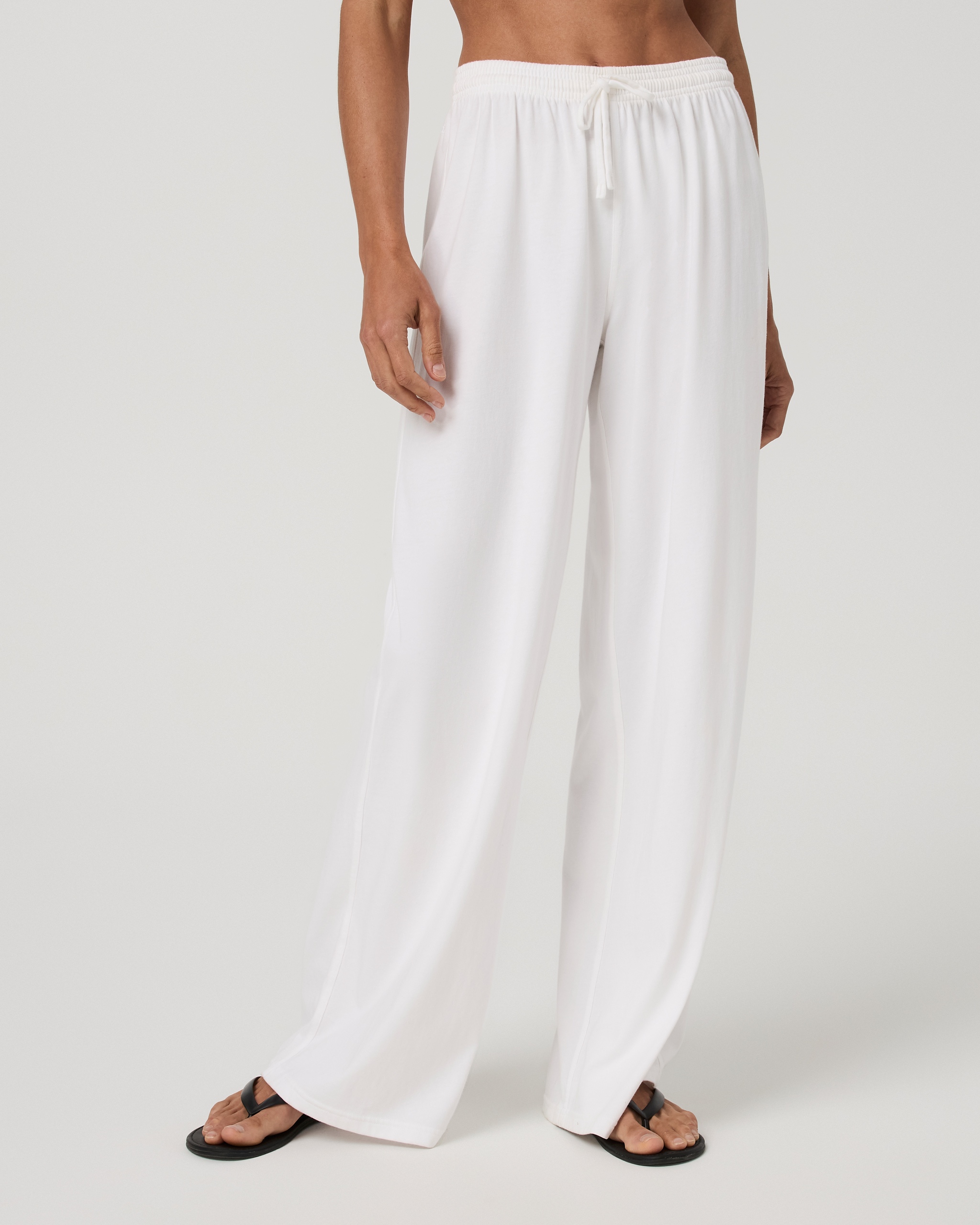 Heavyweight Cotton Easy Pant | White - Image 2