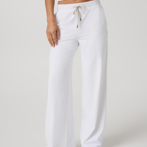 Halo Essential Wideleg Pant - Short | White