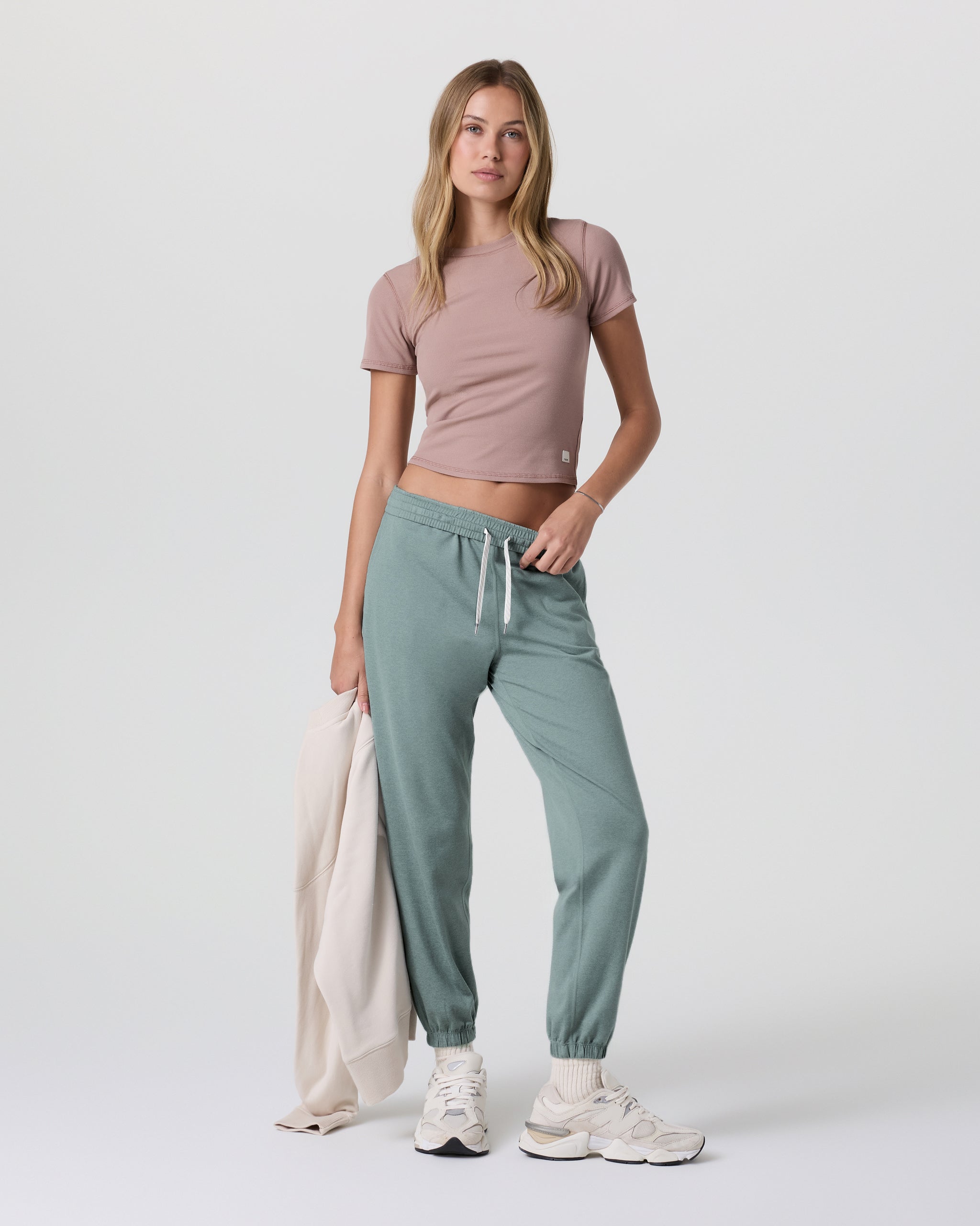 Boyfriend Sweatpant | Vintage Pistachio Heather - Image 2