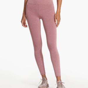 Washed Studio Legging | Washed Marsala