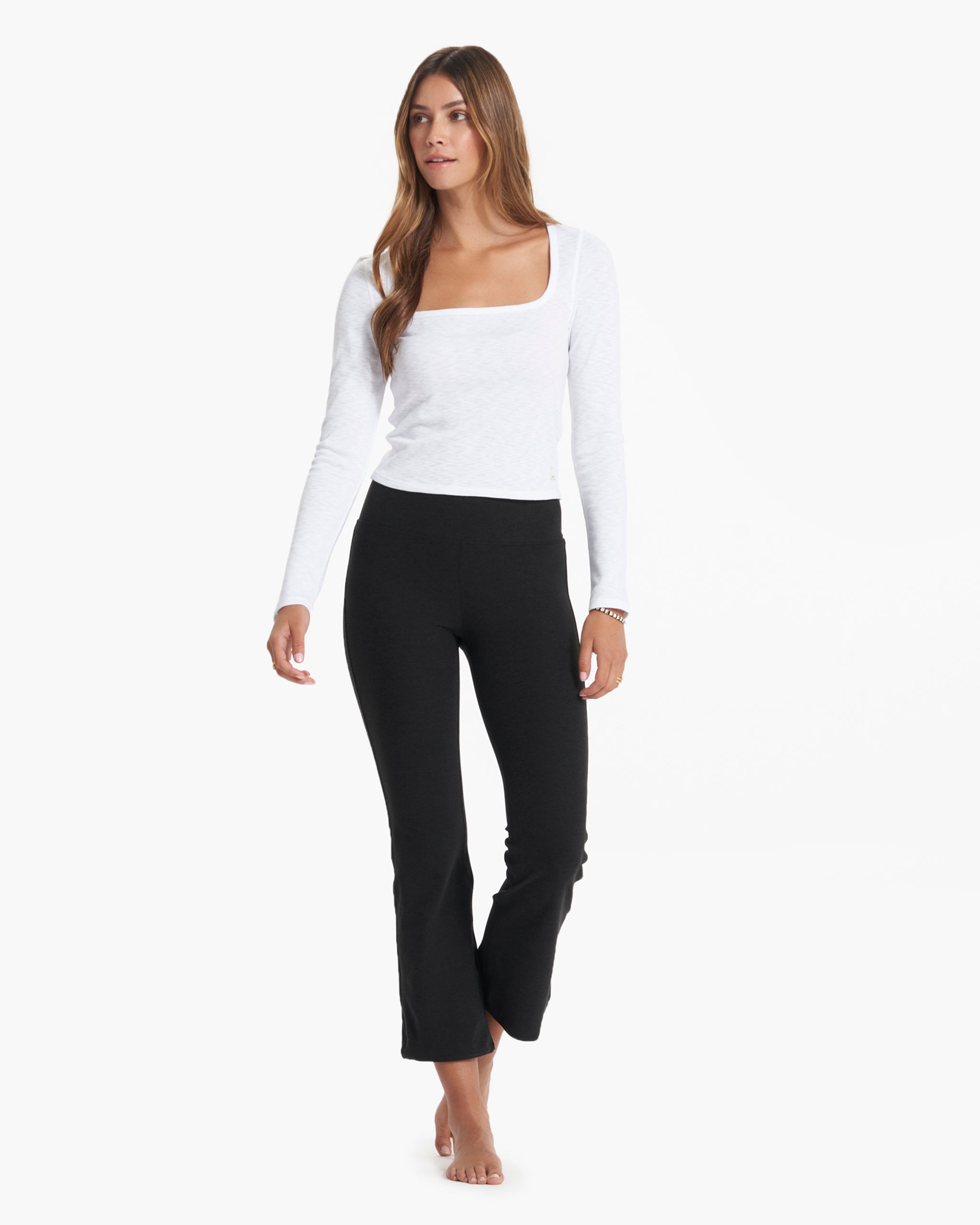 Mid Rise Elevation Slim Bootcut | Black Heather - Image 3