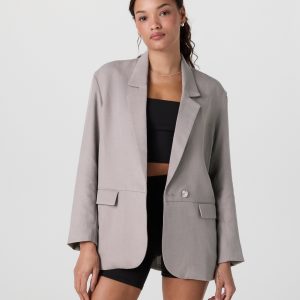 Trestles Twill Blazer | Pebble
