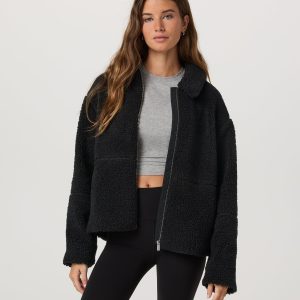 Lou Full Zip Jacket | Black
