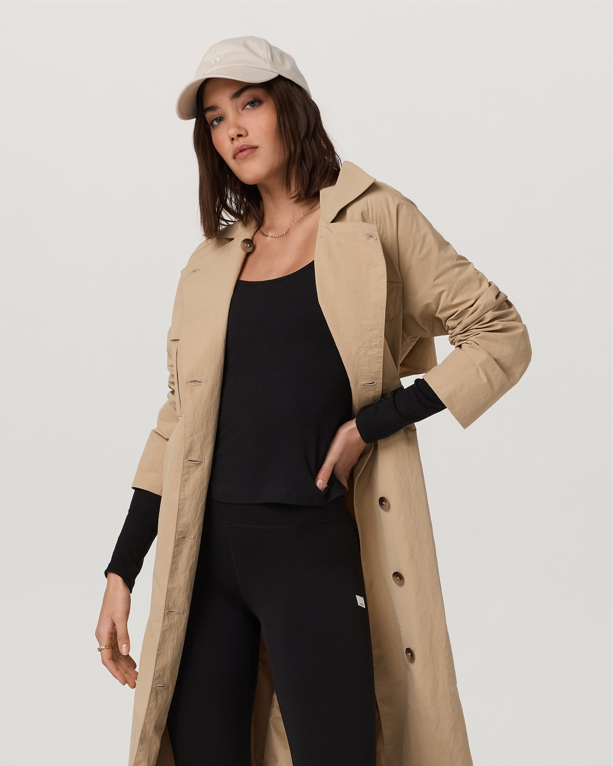 Rhodes Trench Coat | Khaki - Image 3