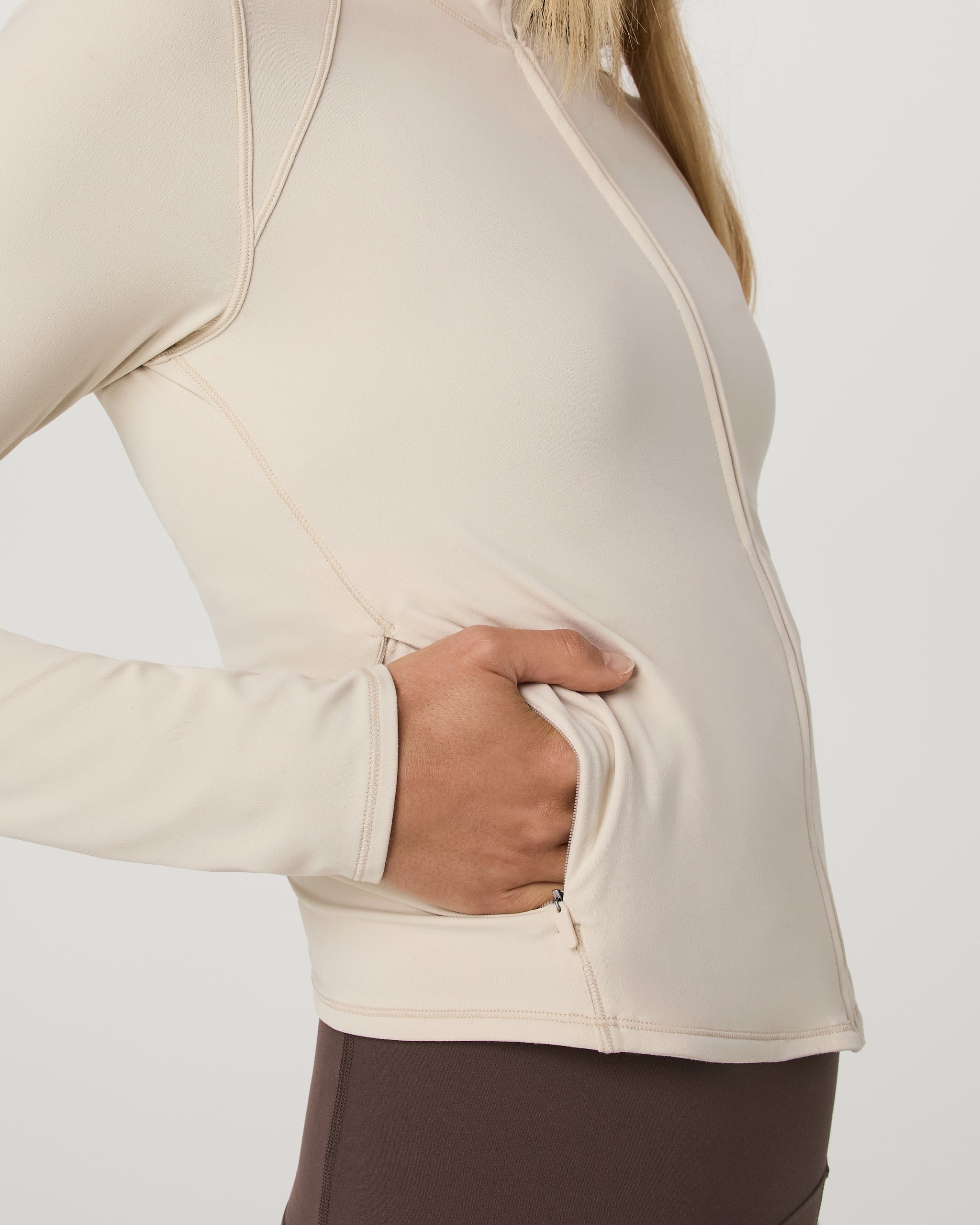 Vuori AllTheFeels™ Full Zip | Bone - Image 4