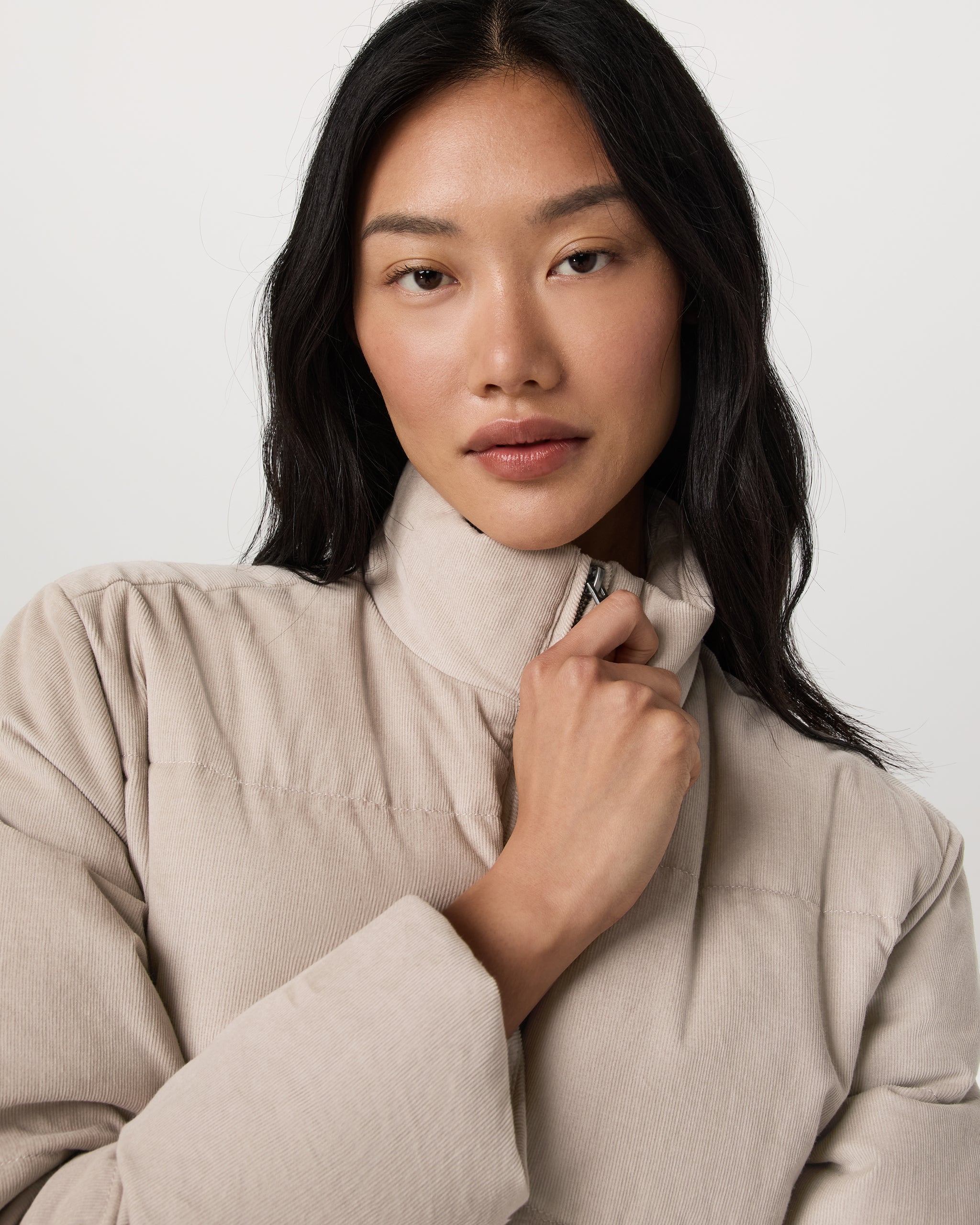 Carmel Corduroy Puffer | Dark Salt - Image 5