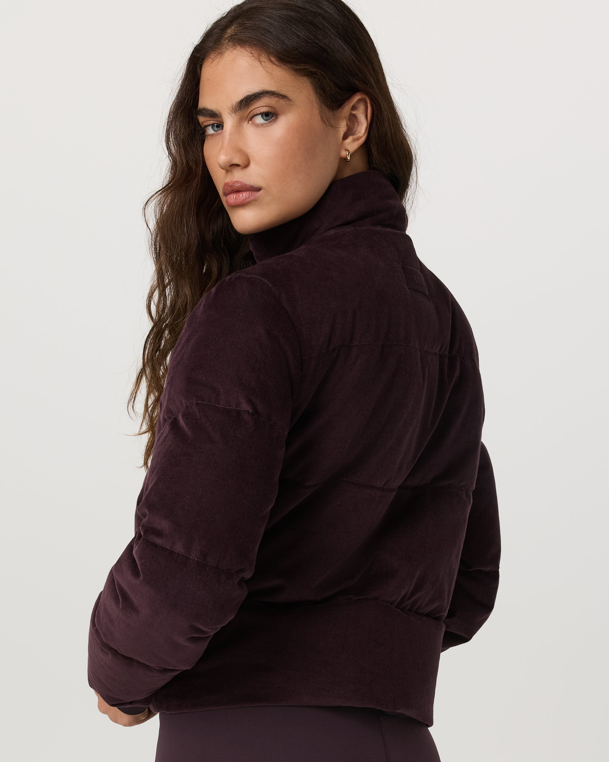 Carmel Corduroy Puffer | Raisin - Image 5