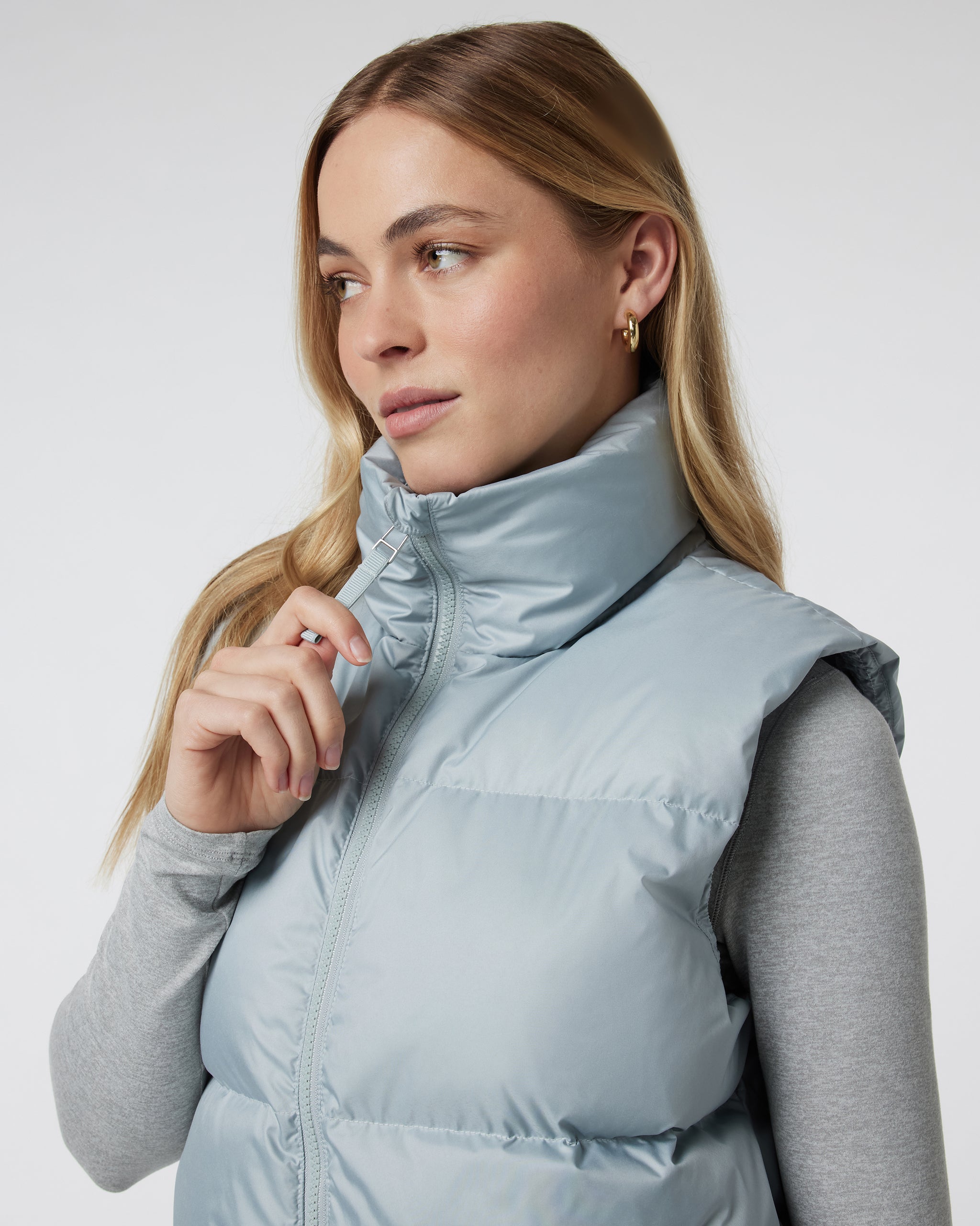 Hillside Down Vest | Chalk Blue - Image 4