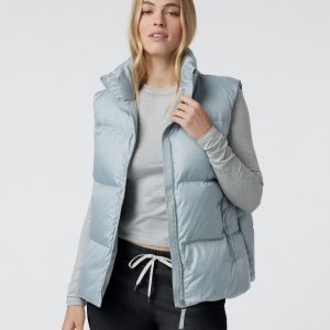 Hillside Down Vest | Chalk Blue
