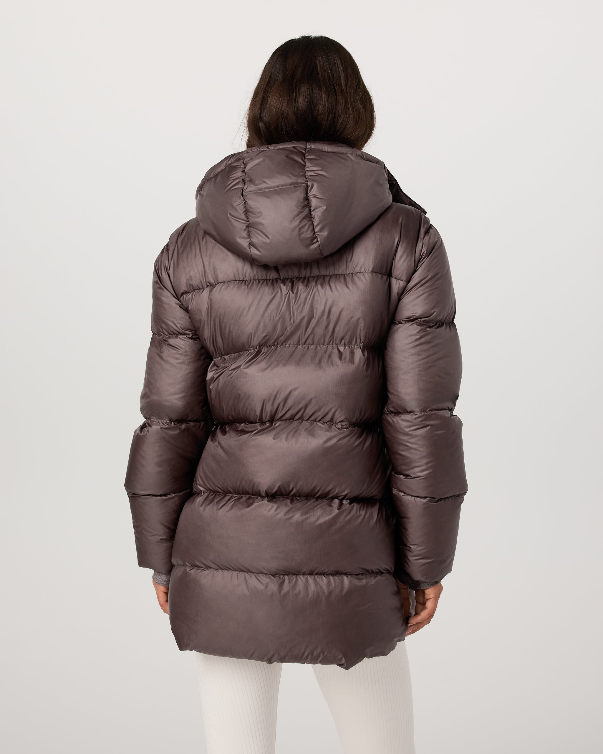 Women's Coordinate Long Down Jacket | Huckleberry - Image 3