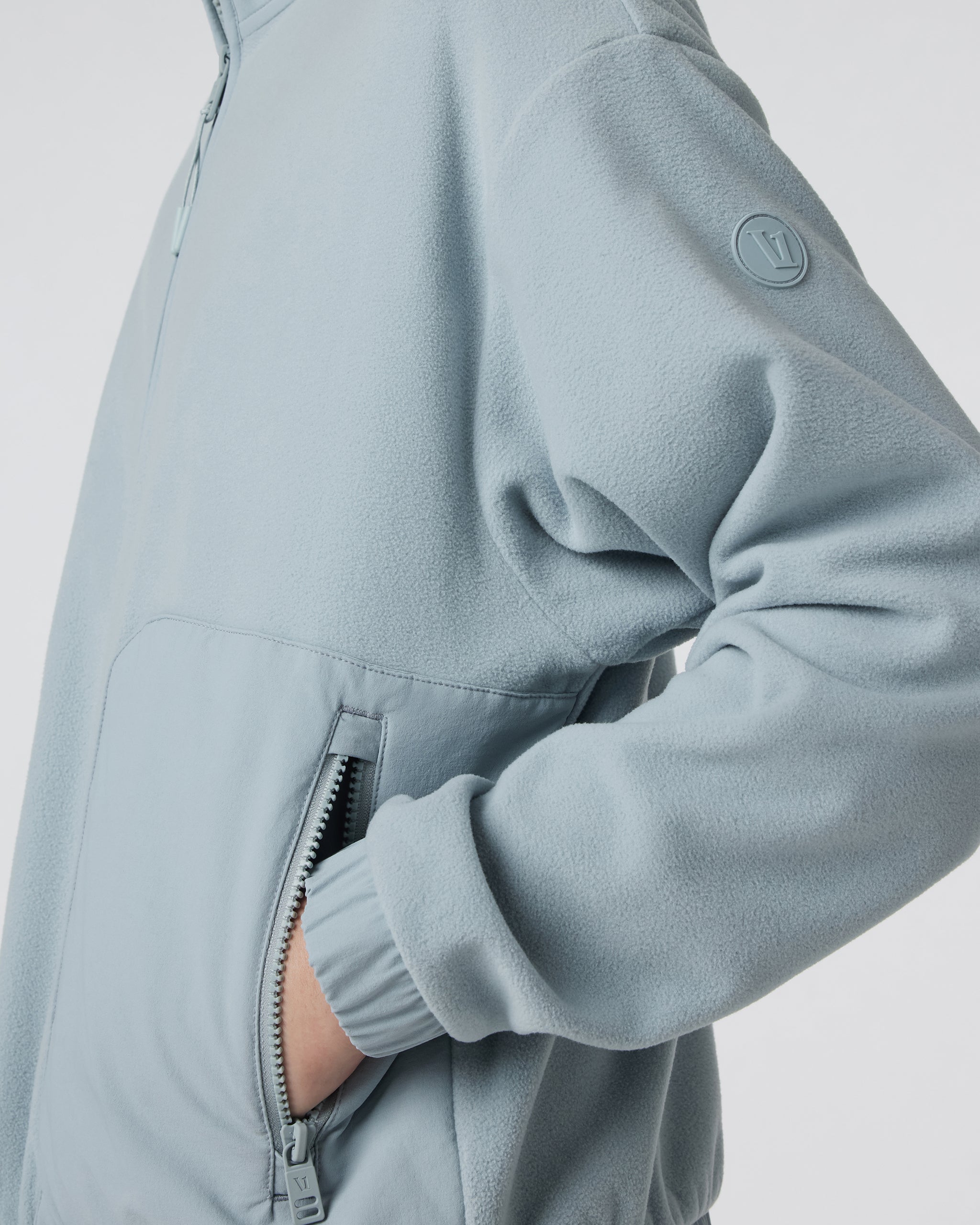 Women's Aspen Half Zip | Chalk Blue - Image 2