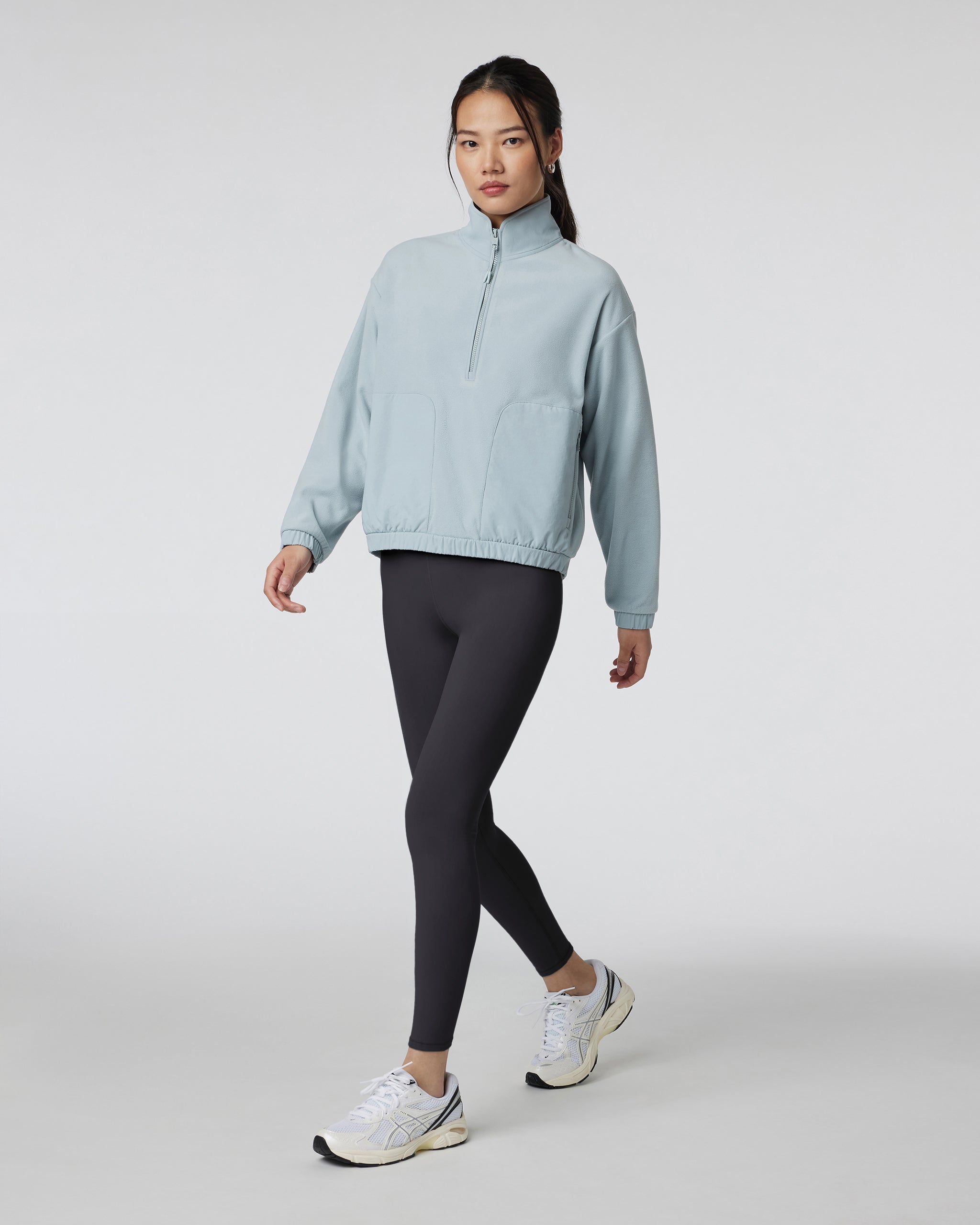Women's Aspen Half Zip | Chalk Blue - Image 3