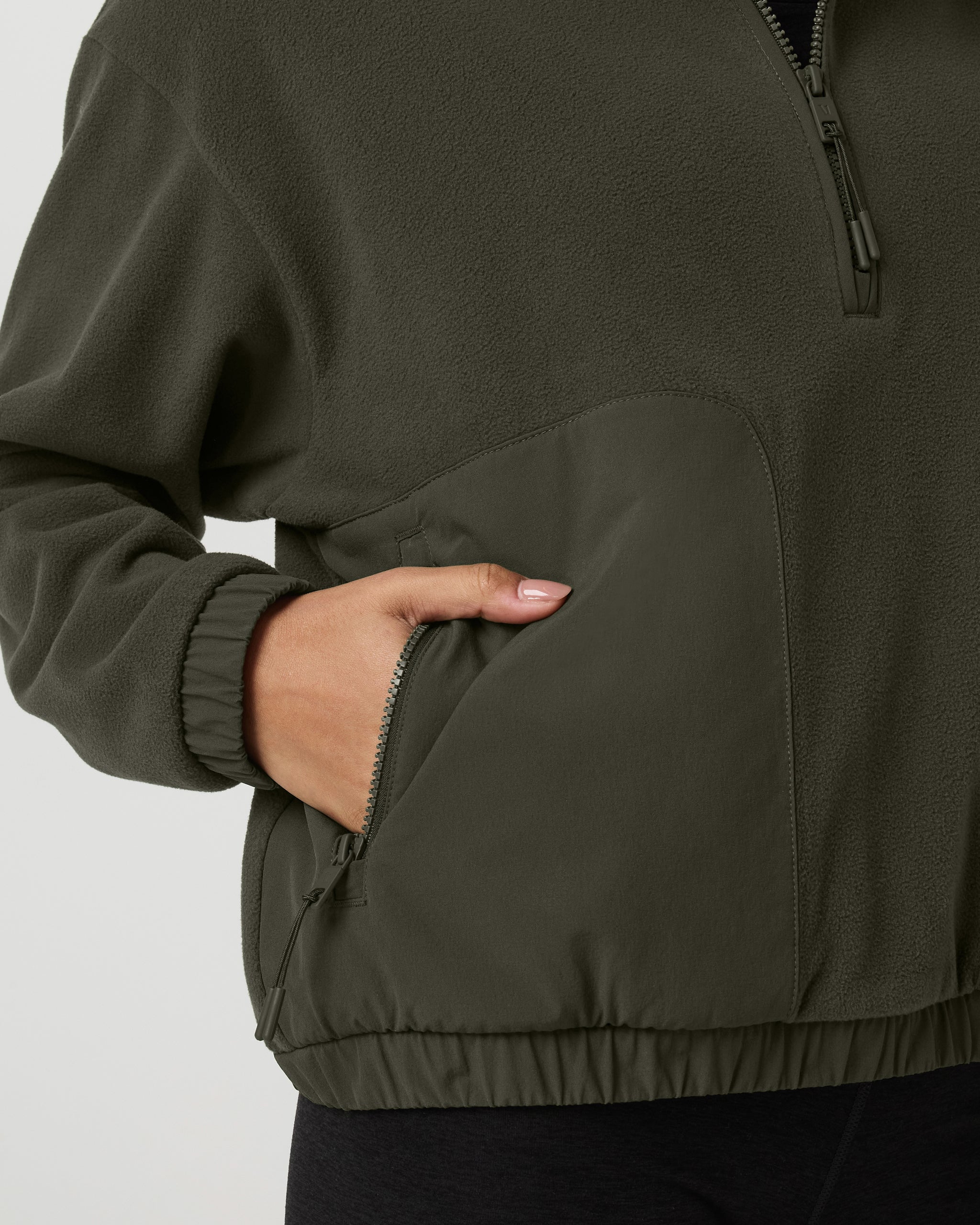 Women's Aspen Half Zip | Olive - Image 5