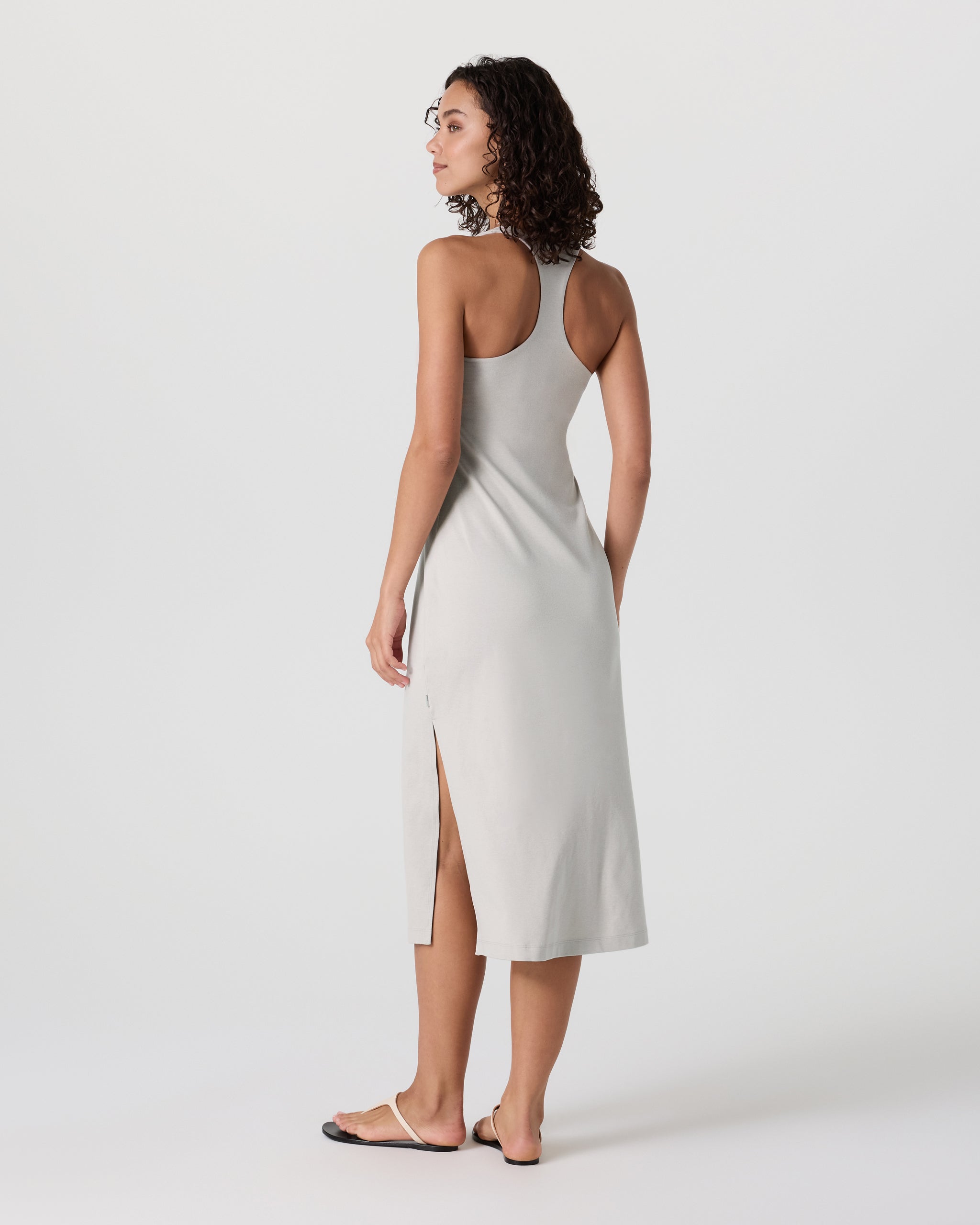 Halo Racerback Dress | Ecru Heather - Image 2