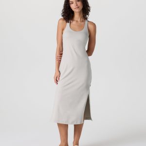 Halo Racerback Dress | Ecru Heather