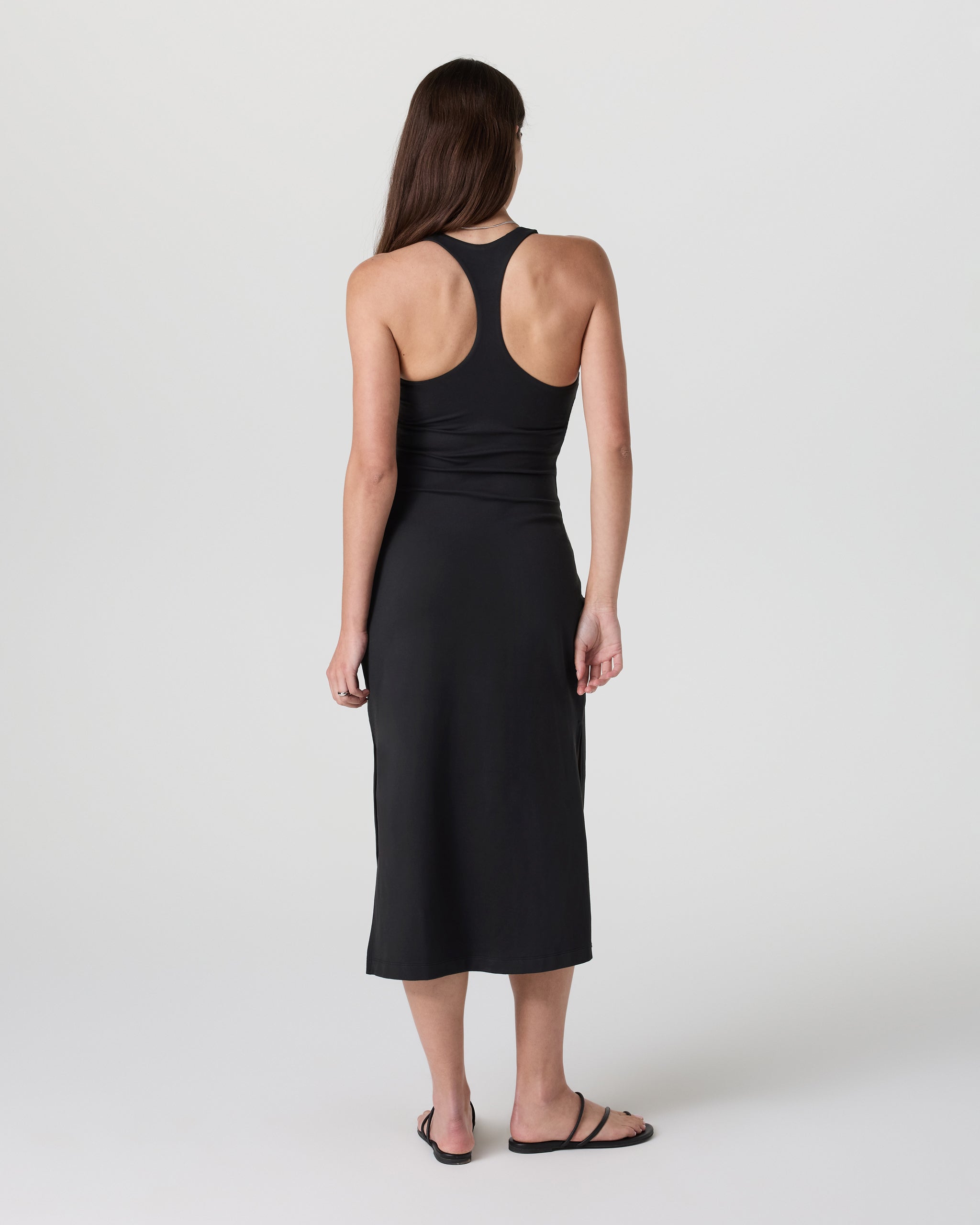 Halo Racerback Dress | Solid Black - Image 2