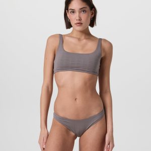 Encinitas Plaid Bikini Top | Chia