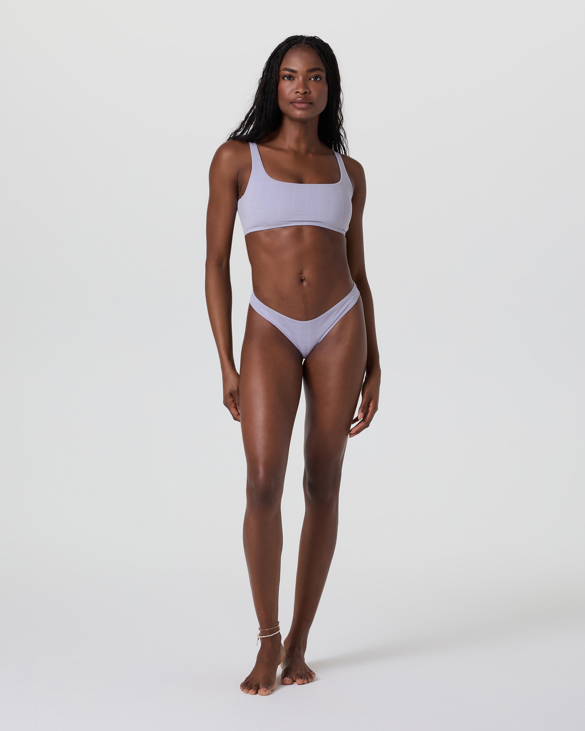 Classic Plaid Bikini Bottom | Lavender Mist - Image 2