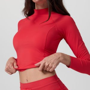 Long Sleeve Crush Rashguard | Bright Red