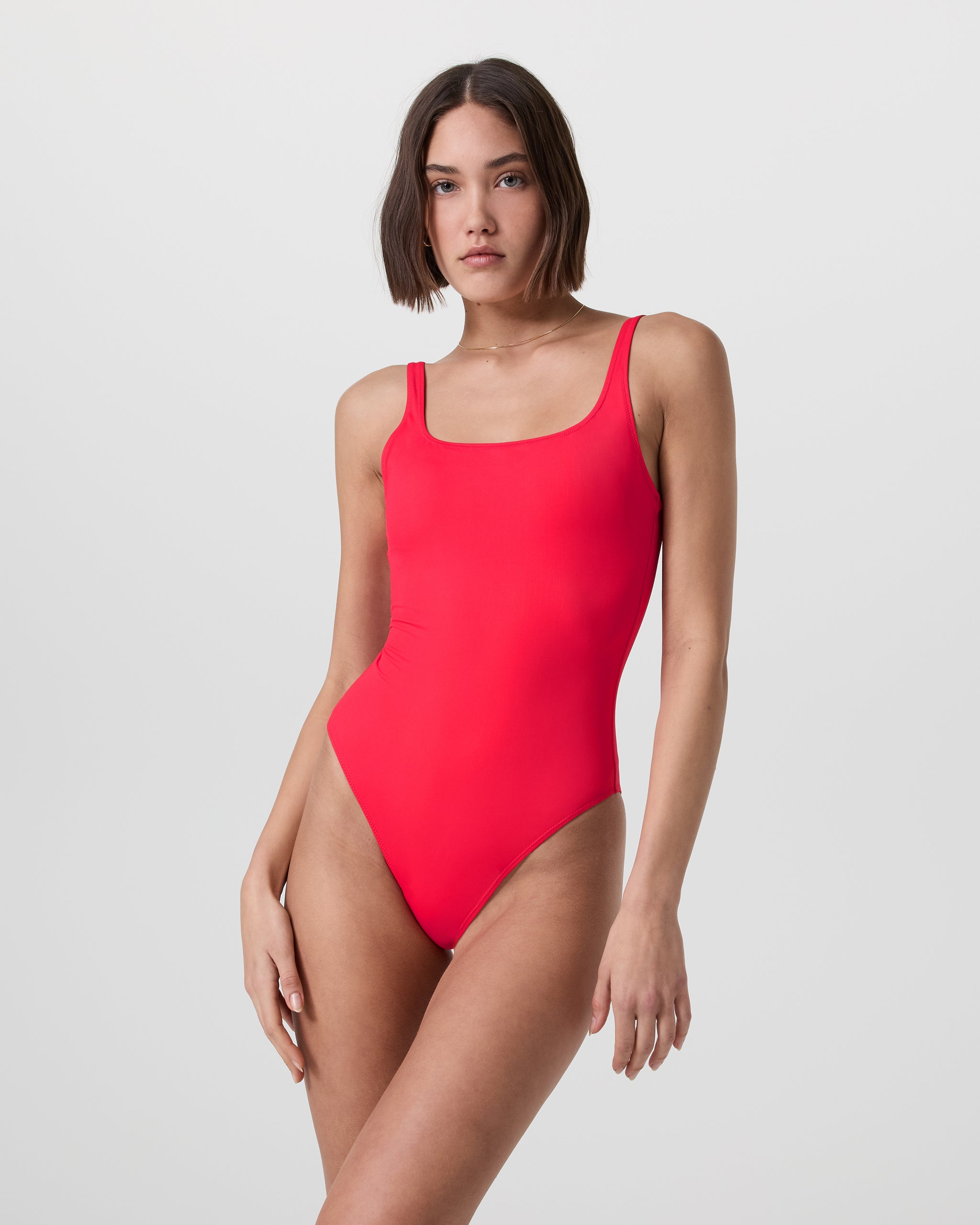 Encinitas One Piece | Bright Red