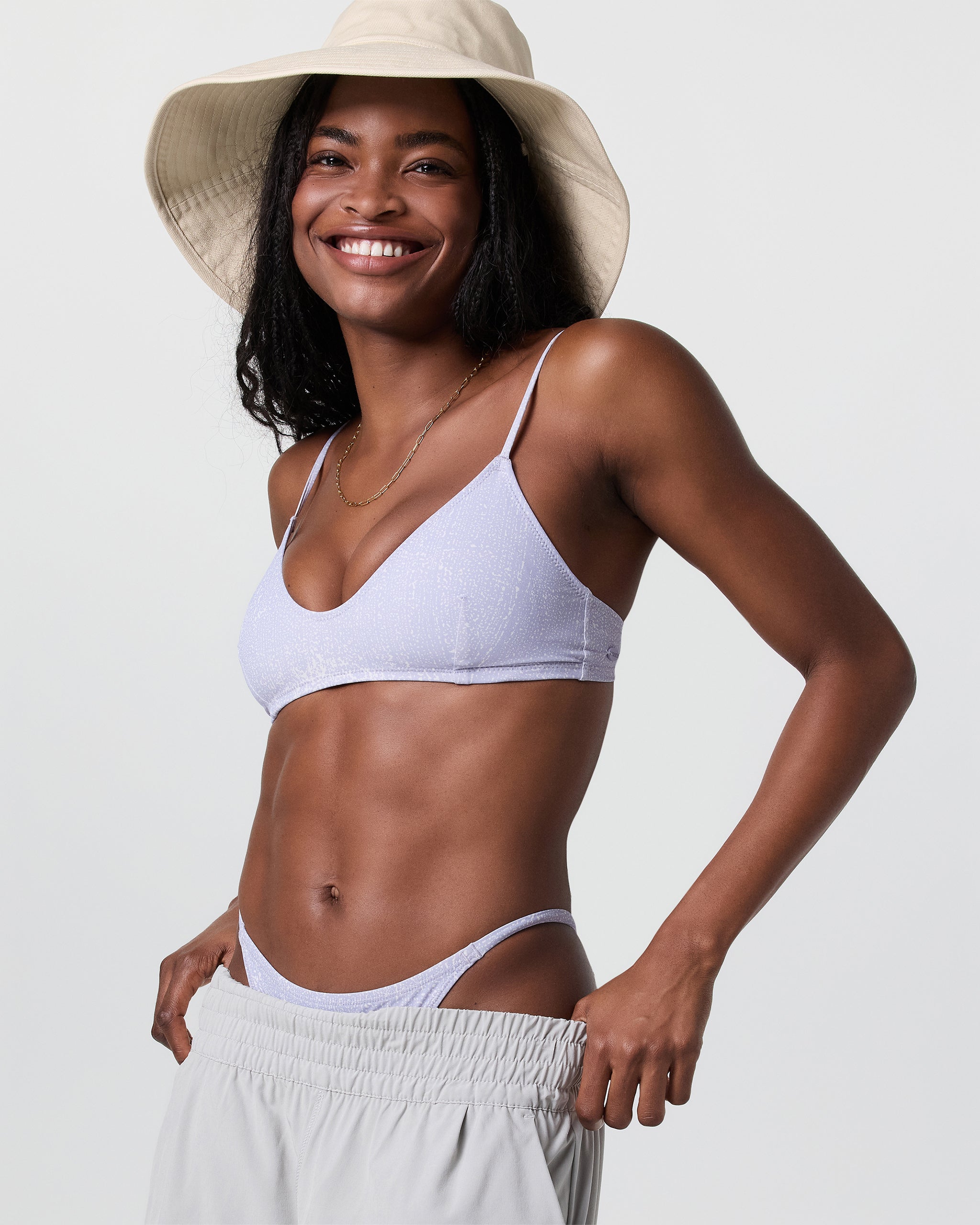 Heat Wave Bikini Top | Lavender Mist Mizzle