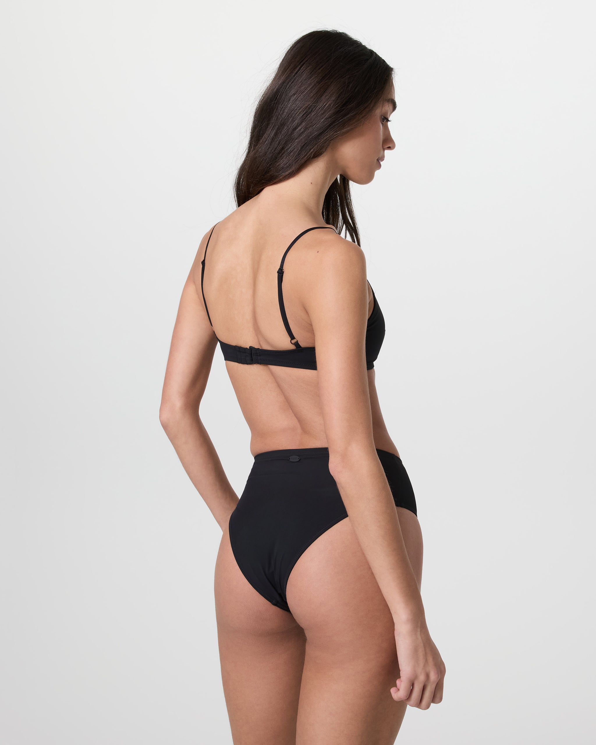 High Waisted Bikini Bottom | Black - Image 3