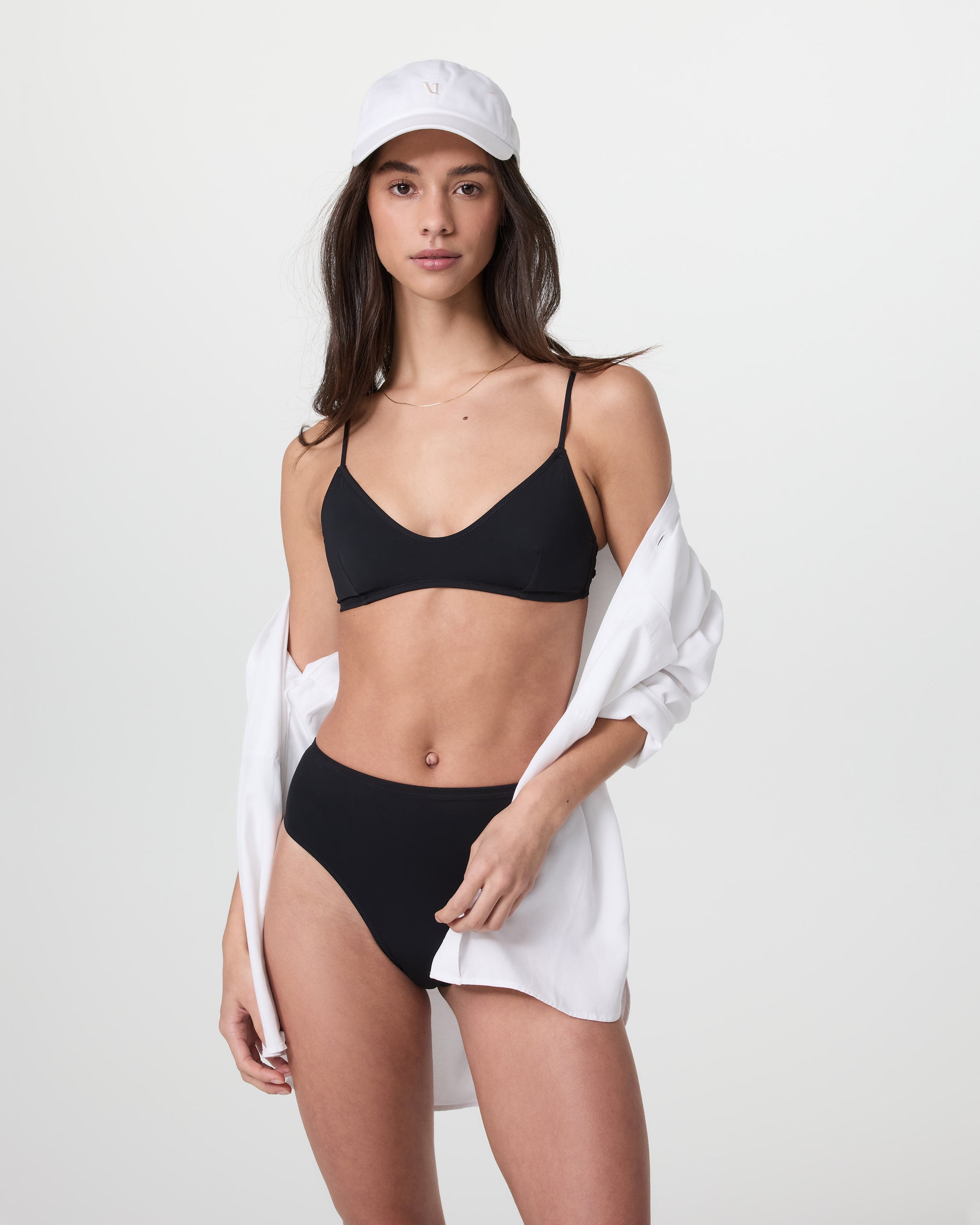 High Waisted Bikini Bottom | Black - Image 5