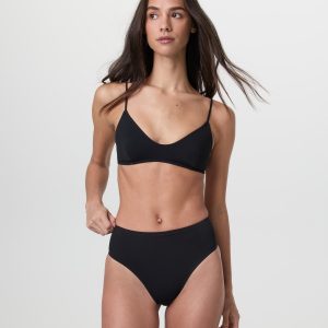 High Waisted Bikini Bottom | Black