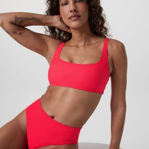 High Waisted Bikini Bottom | Bright Red