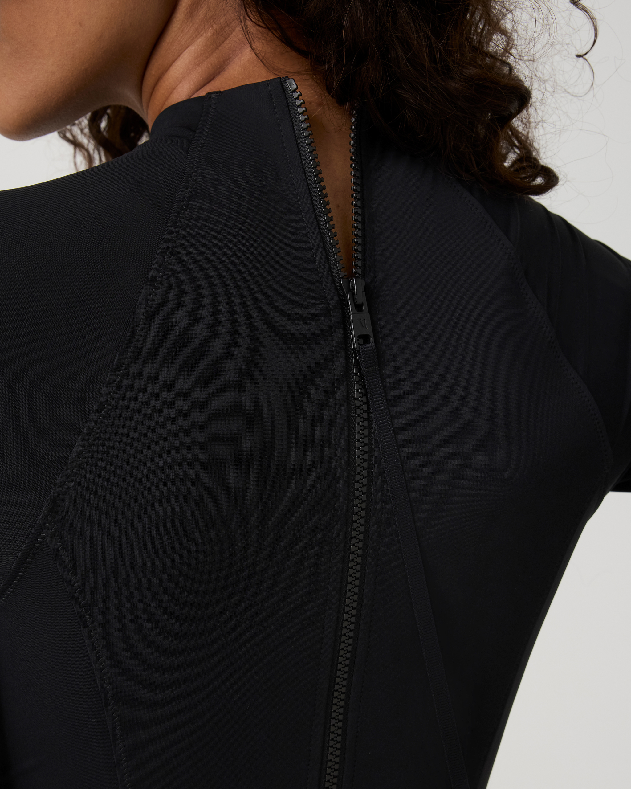Long Sleeve Crush Paddle Suit | Black - Image 5