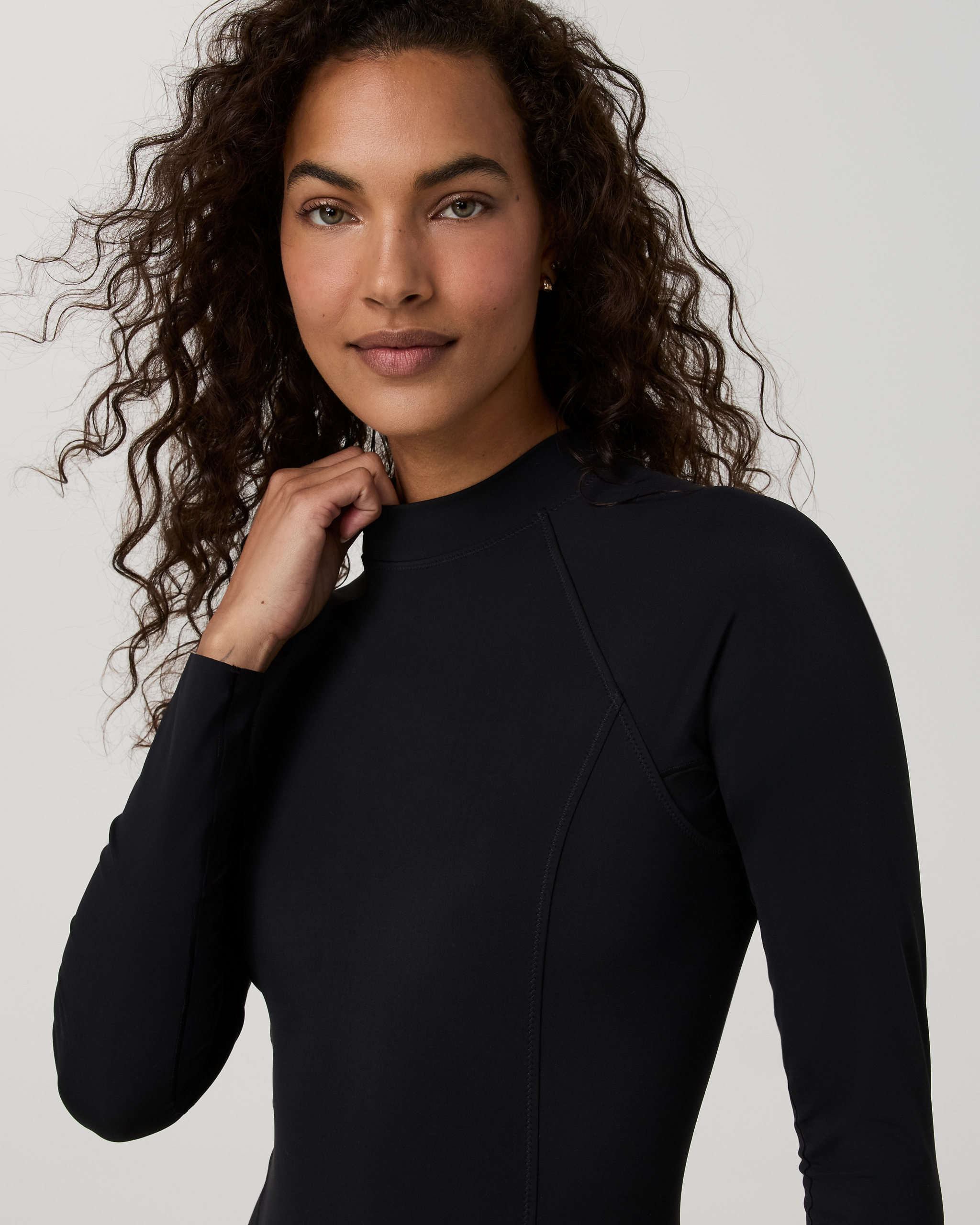 Long Sleeve Crush Paddle Suit | Black - Image 2