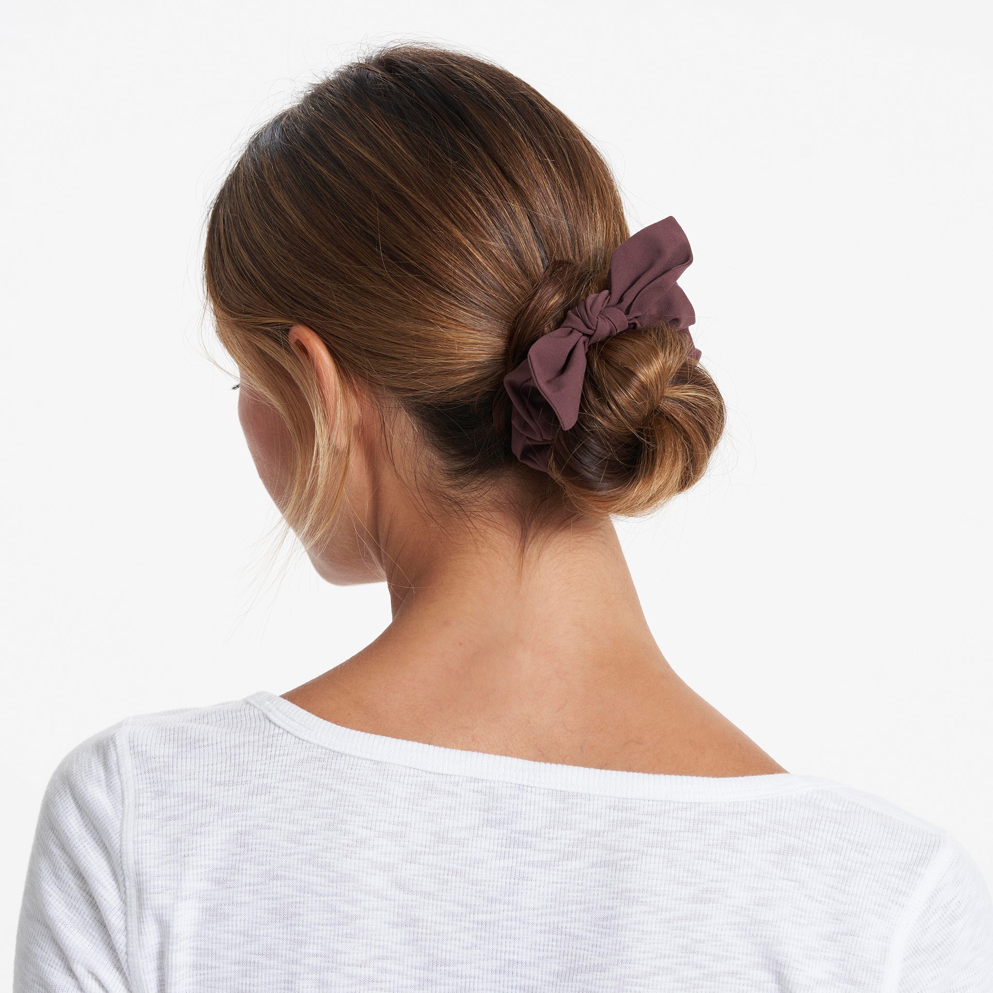 Tie Scrunchy | Chestnut - Image 2