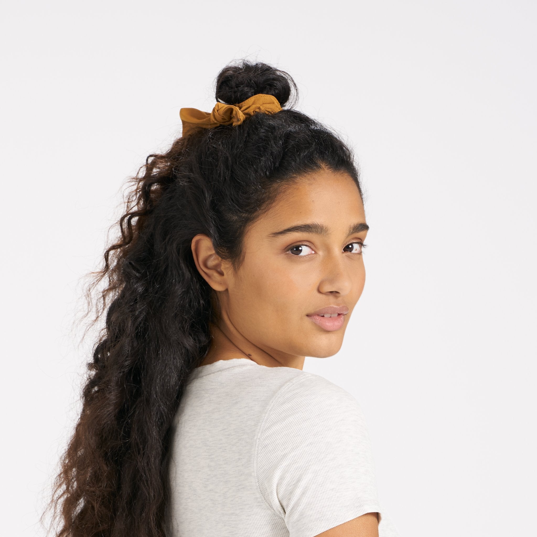 Tie Scrunchy | Dark Golden - Image 2