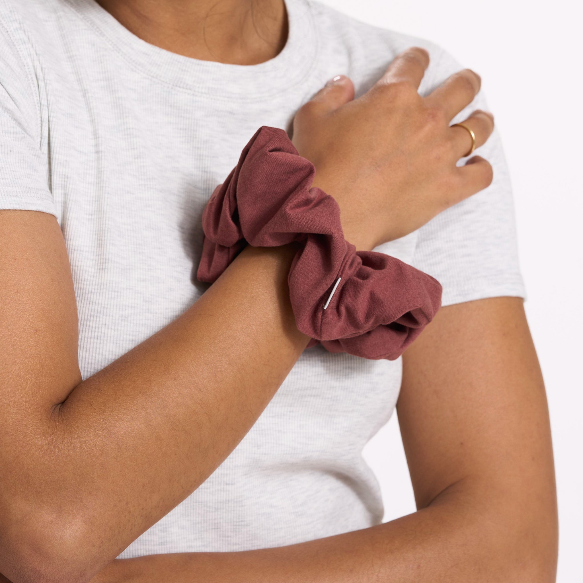 Halo Oversized Scrunchy | Rosewood Heather - Image 3