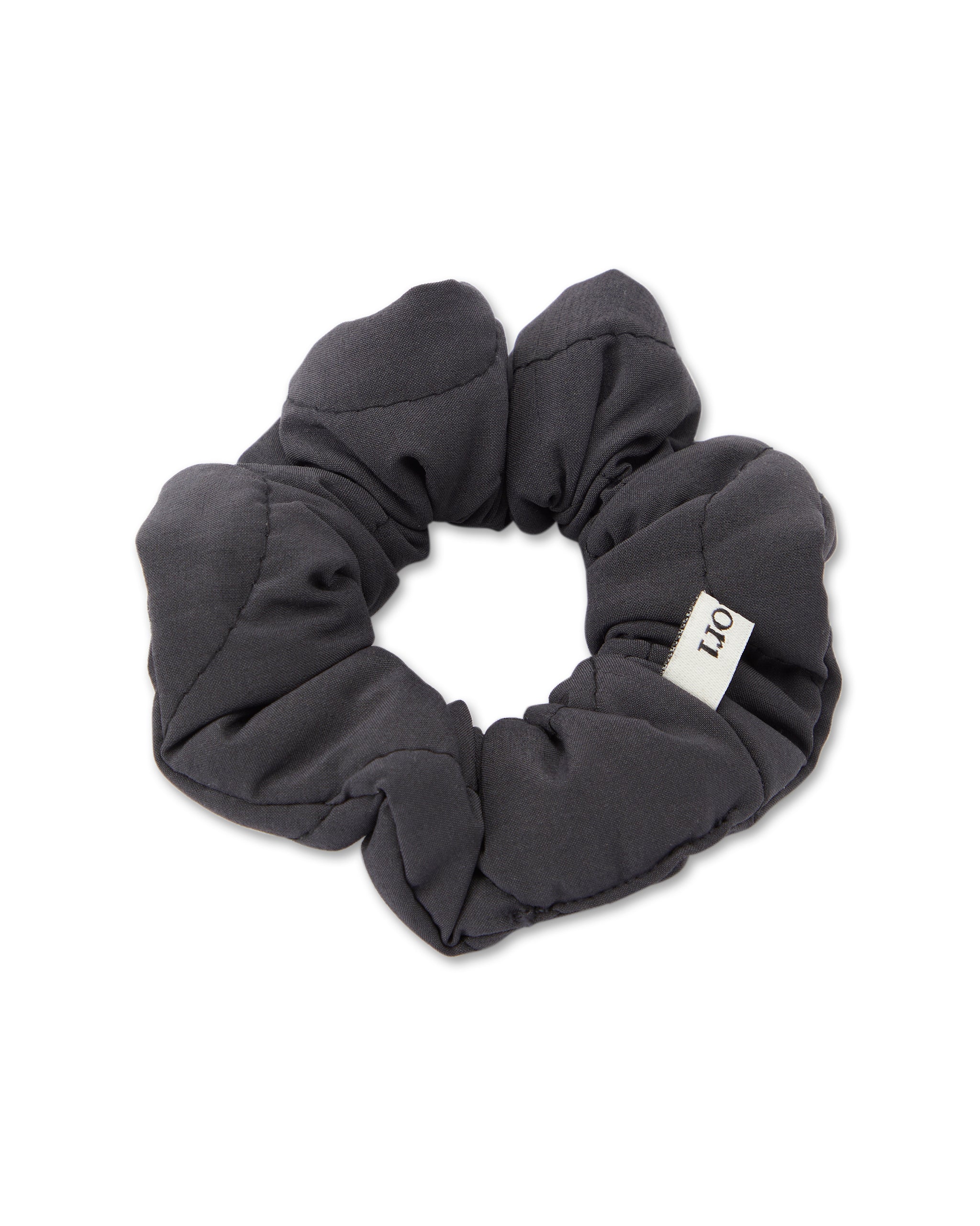 Quilted Puff Scrunchie | Black