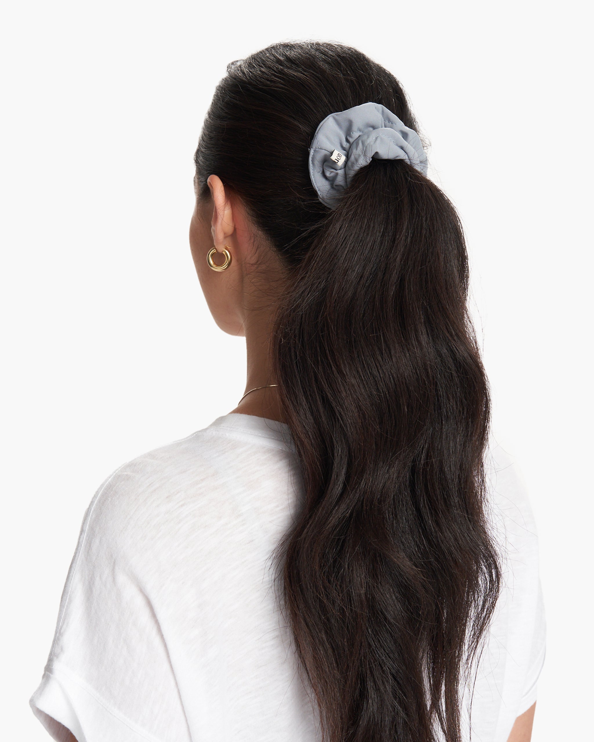 Quilted Puff Scrunchie | Flint - Image 2