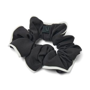 Piped Scrunchie | Black