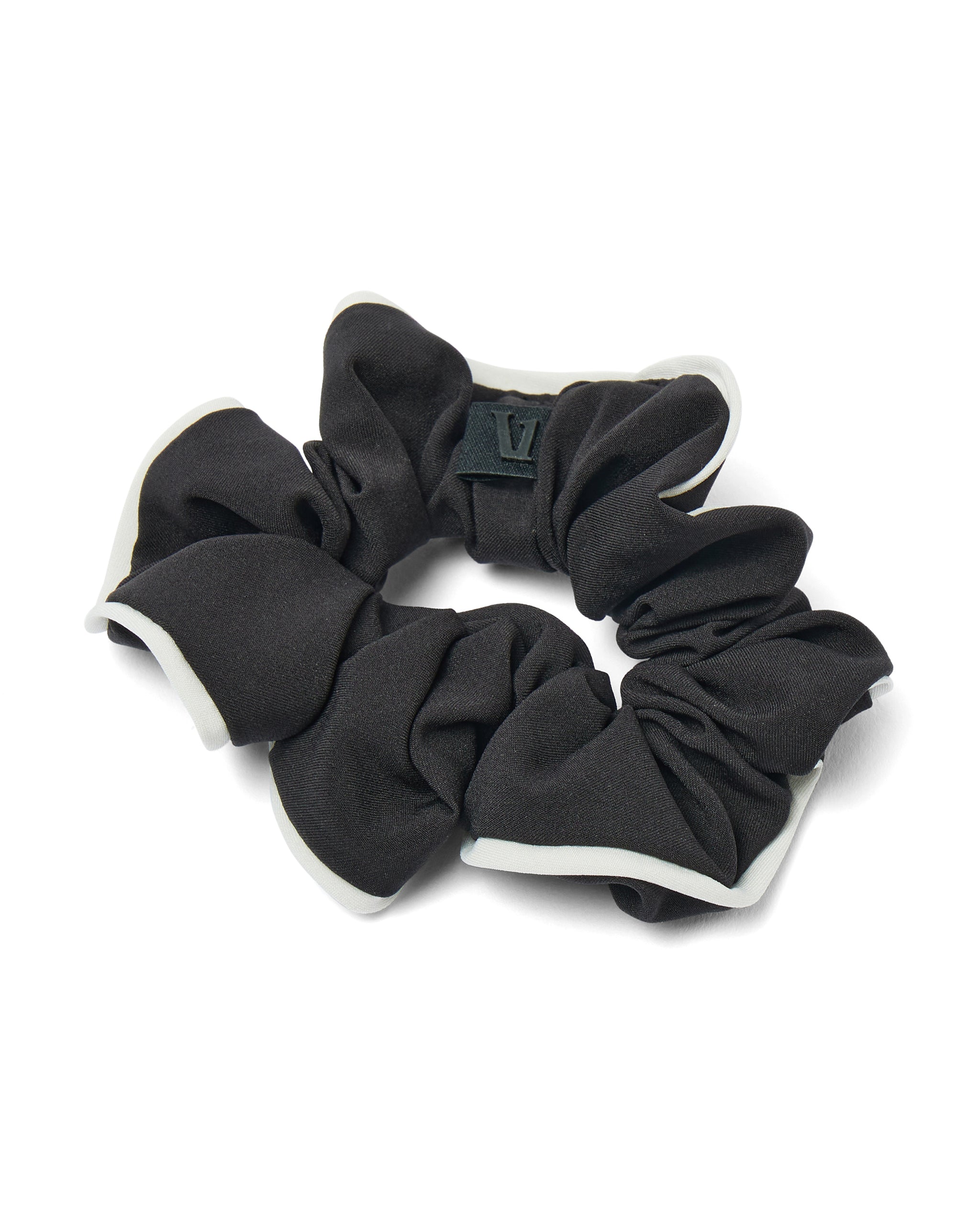 Piped Scrunchie | Black