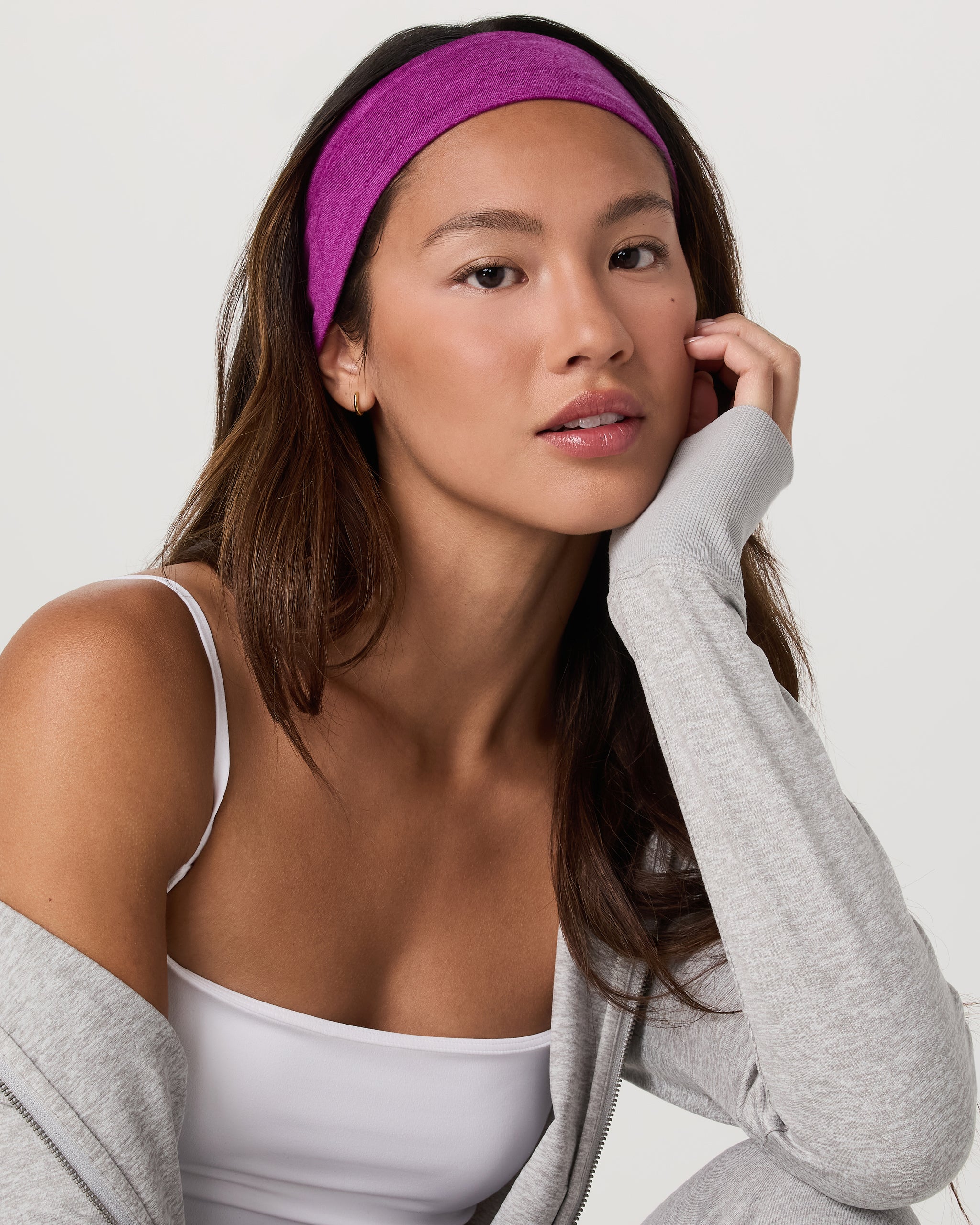 Halo Headband | Magenta Heather - Image 2