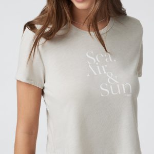 Sea Air and Sun Tee | Dust Heather