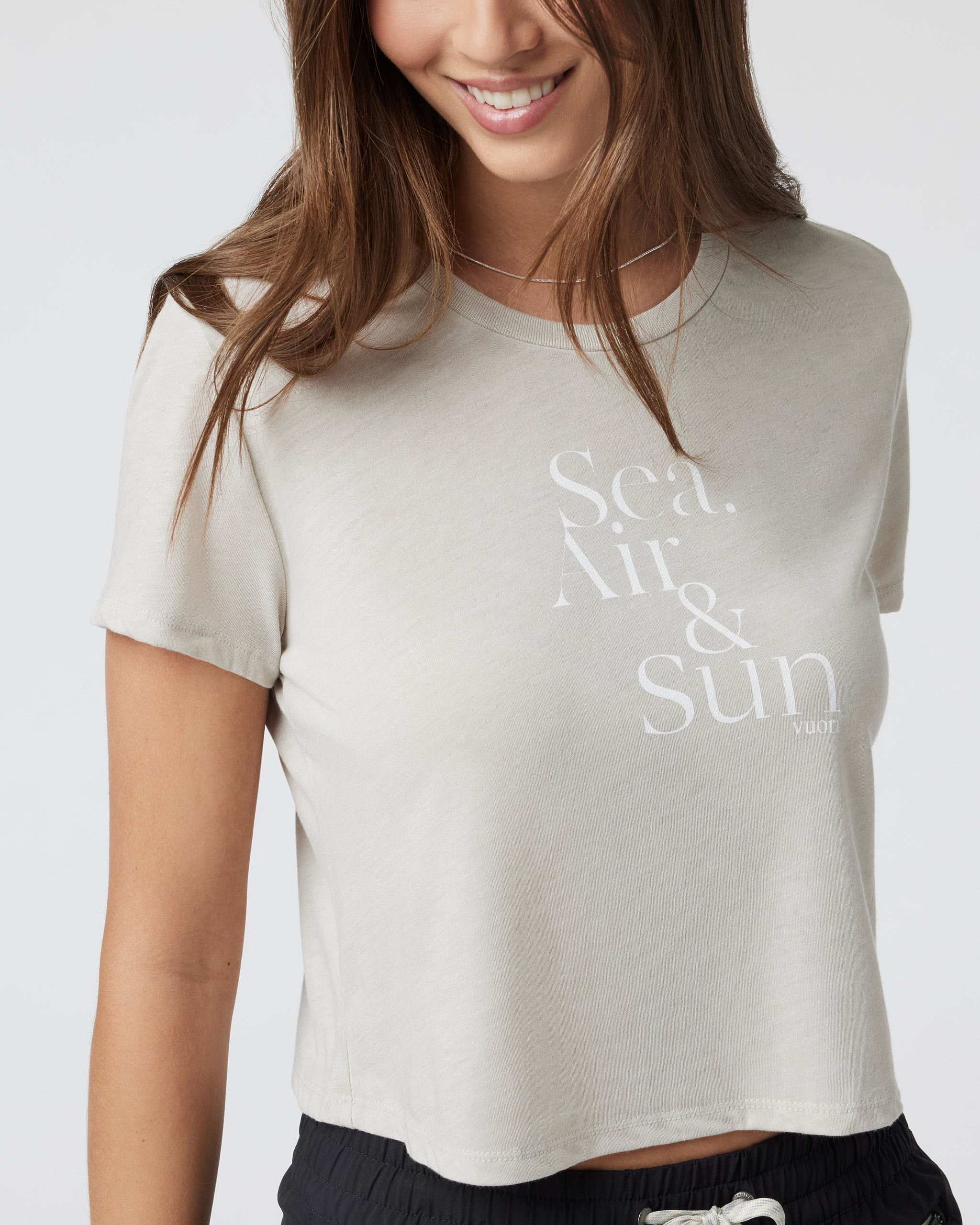 Sea Air and Sun Tee | Dust Heather