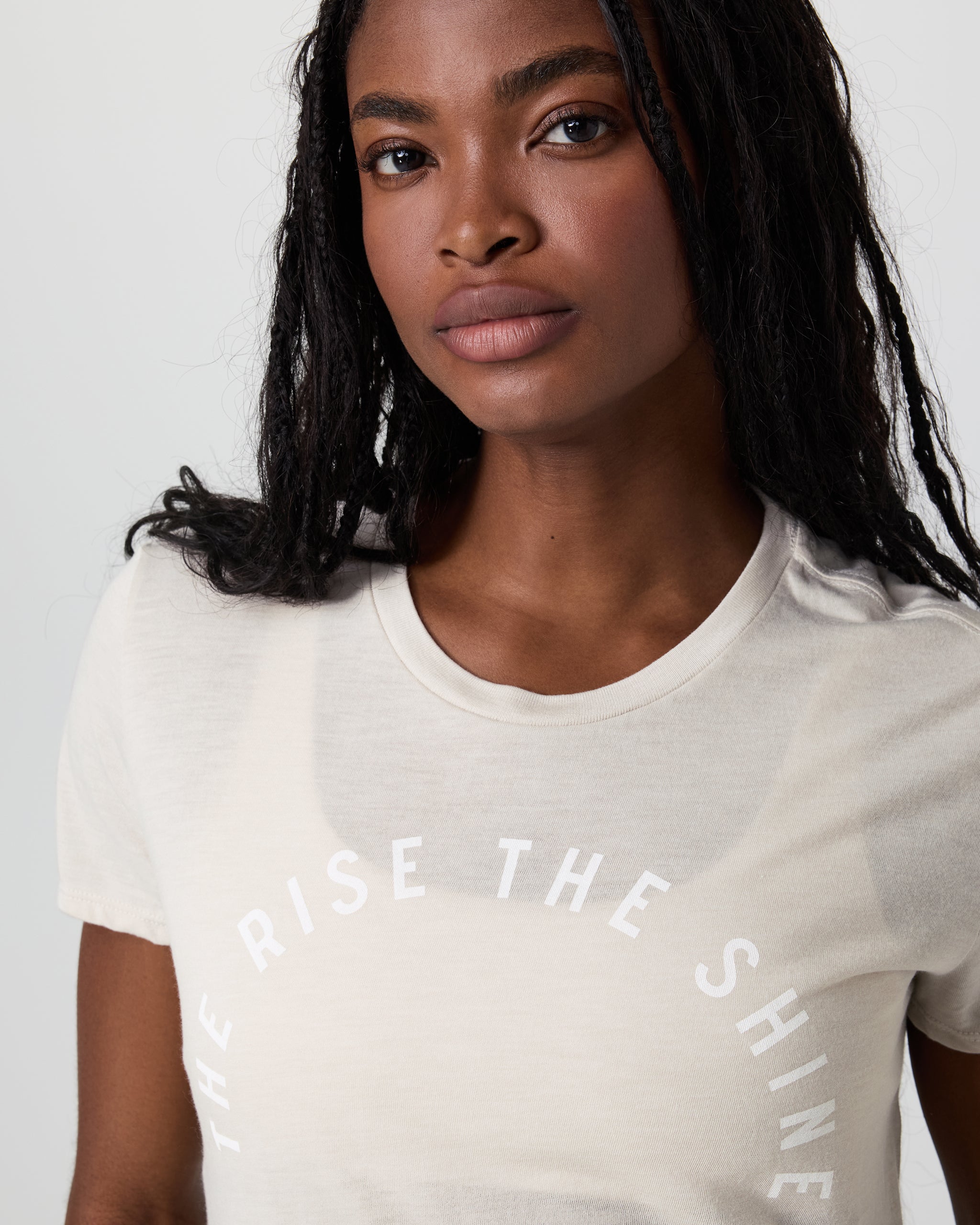 The Rise The Shine Tee | Dust Heather - Image 4