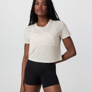 The Rise The Shine Tee | Dust Heather
