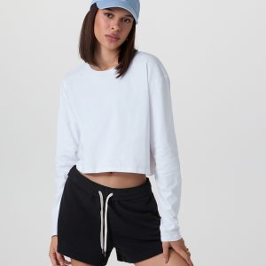 The Rise The Shine Long Sleeve Tee | White