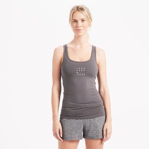 Yoga. Surf. Tacos Tank | Charcoal