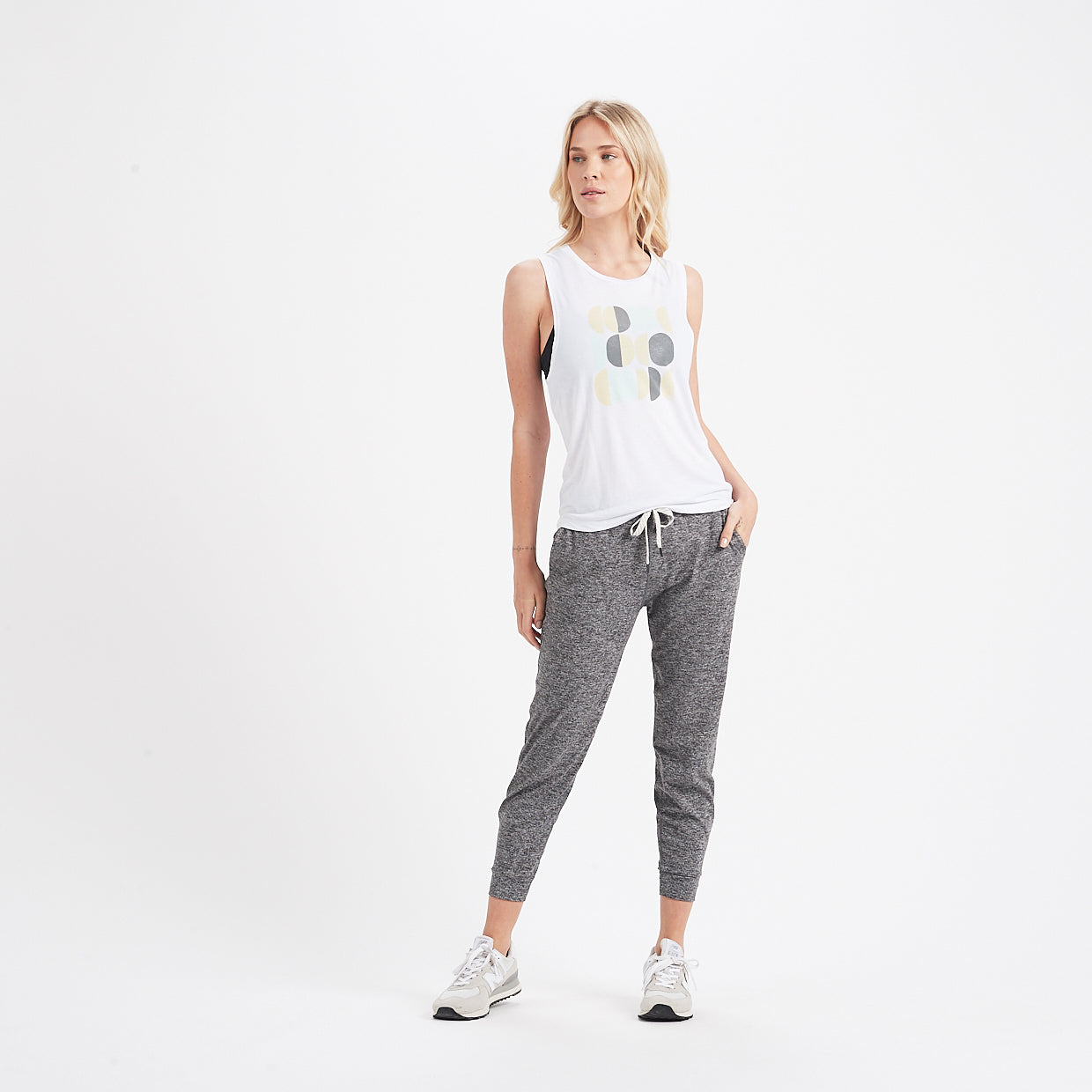 Mod Moon Muscle Tank | White - Image 4