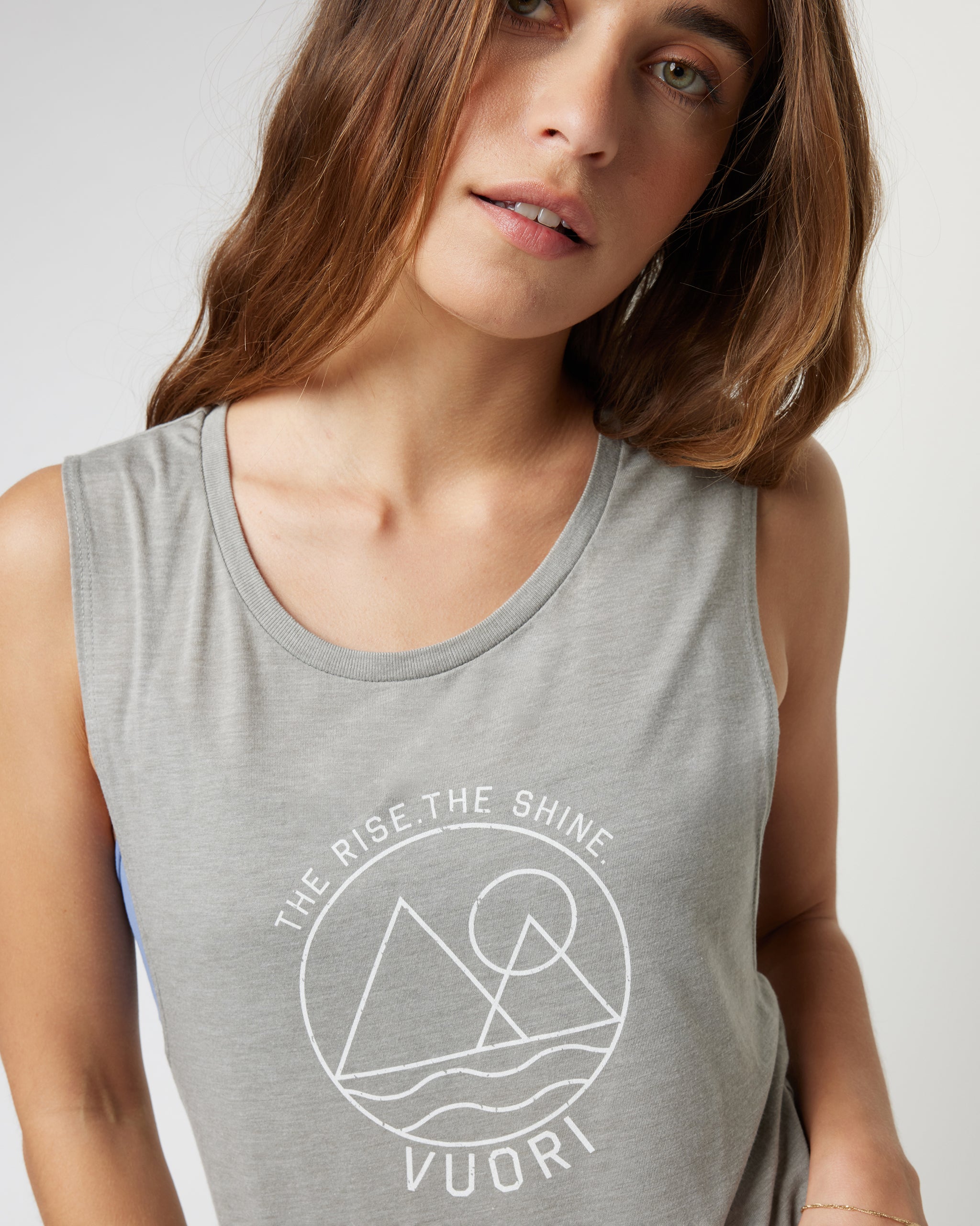 The Rise The Shine Tank | Stone Heather - Image 2