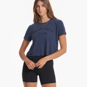 ACTV Club Tee | Navy Heather