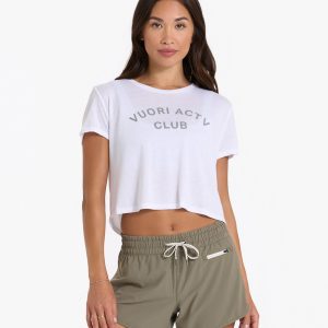 Womens ACTV Club Tee | White