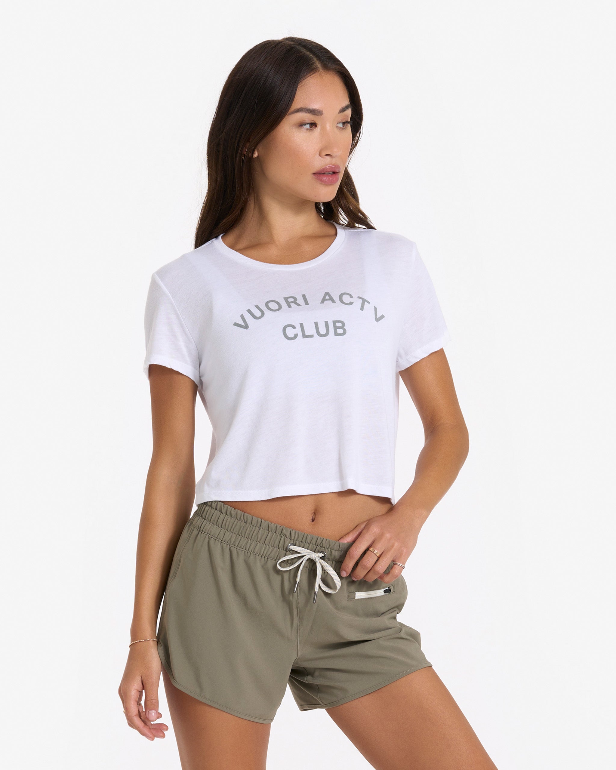 Womens ACTV Club Tee | White - Image 3